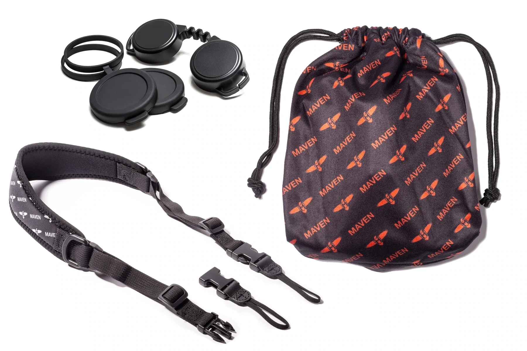 WIN: Maven Optics C1 8x42 Binoculars in Standard Grey / Orange