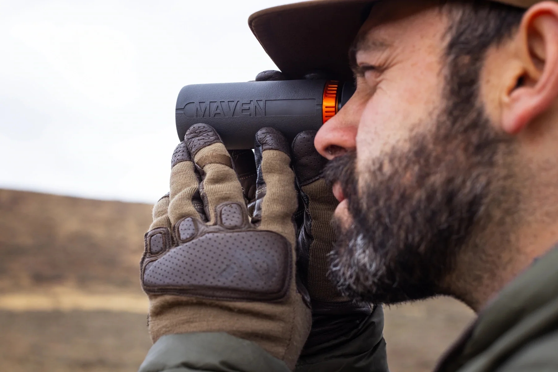 Maven Optics CM.1 8x32 Monocular in Standard Grey / Orange