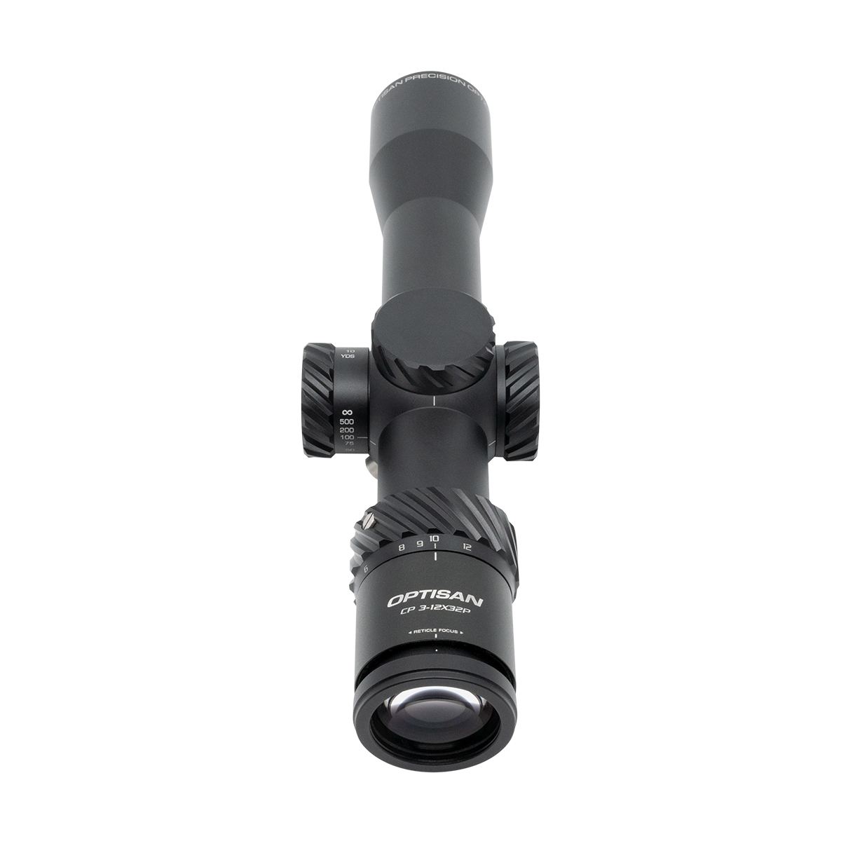 Optisan Optics CP Compact 3-12x32 SFP MH10 Non-Illuminated 0.1 MRAD Rifle Scope
