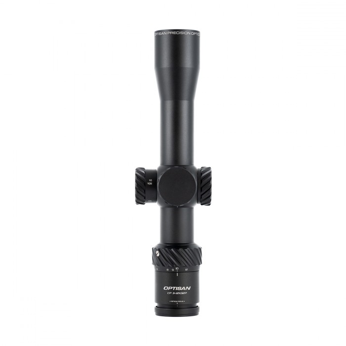 Optisan Optics CP Compact 3-12x32 SFP MH10 Non-IR 0.1 MRAD Rifle Scope