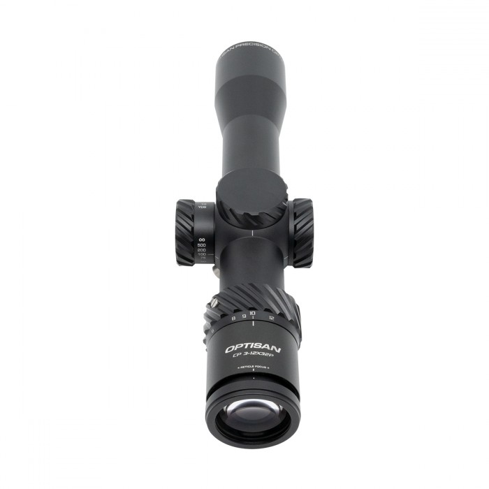 Optisan Optics CP Compact 3-12x32 SFP MH10 Non-IR 0.1 MRAD Rifle Scope