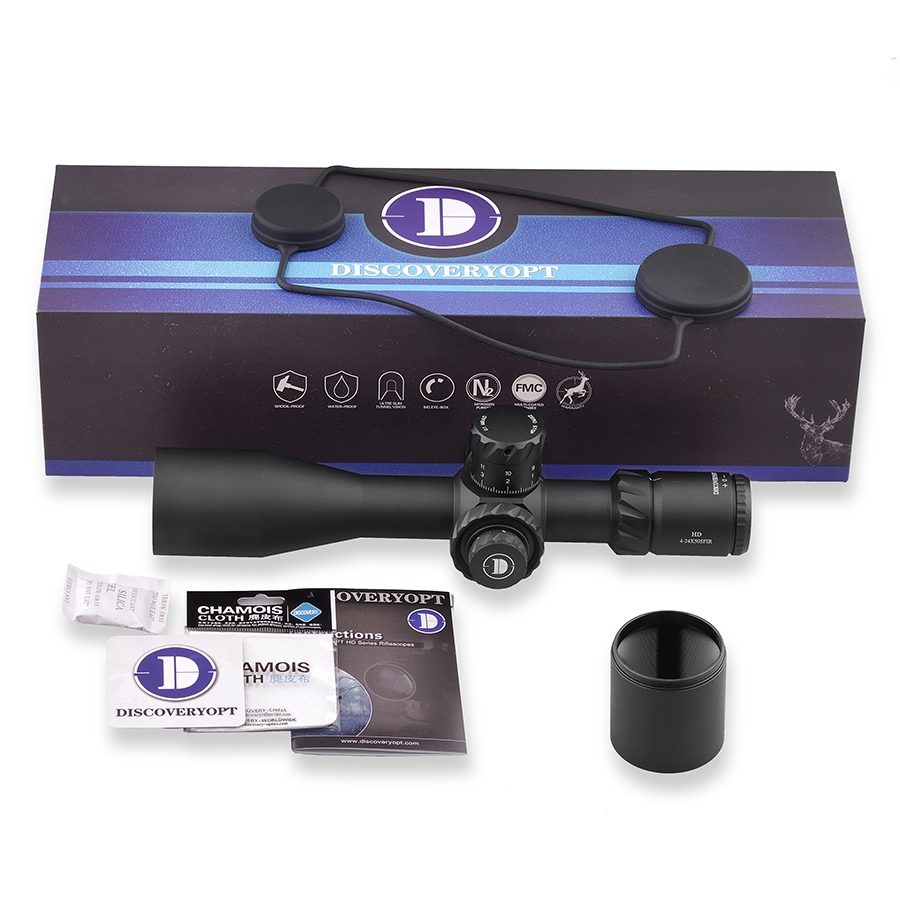 Discovery Optics HD 4-24x50 SF Illuminated FFP Zero Stop Rifle Scope