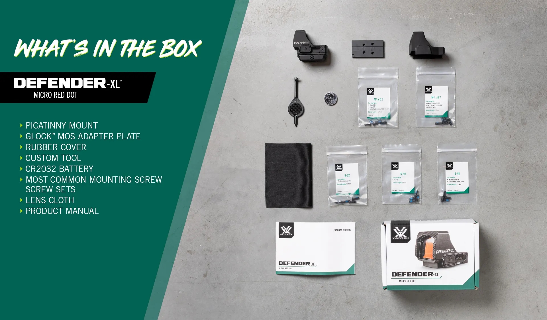 Vortex Optics Defender-XL 5 MOA Red Dot Sight with Picatinny Mount