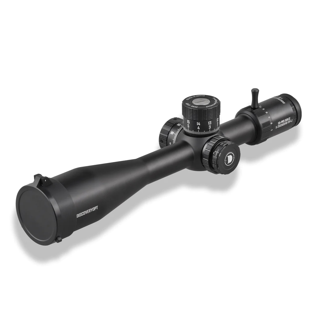 Discovery Optics ED-PRS Gen II 5-25x56 FFP Illuminated Side Focus Rifle Scope