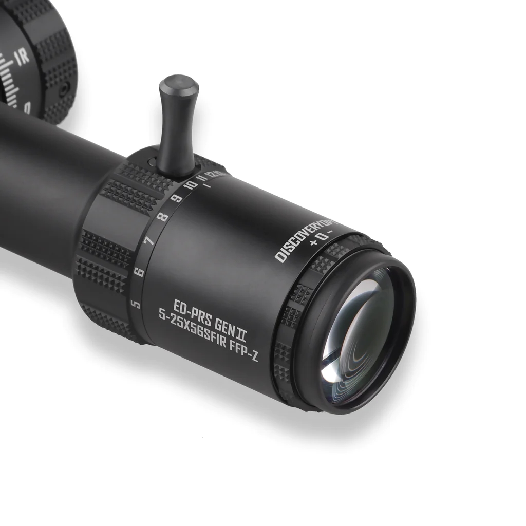 Discovery Optics ED-PRS Gen II 5-25x56 FFP Illuminated Side Focus Rifle Scope