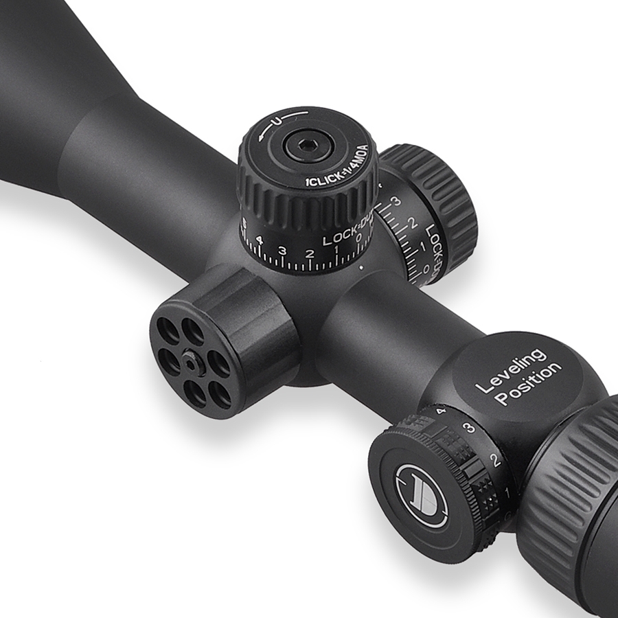 Discovery Optics VT-R 3-12x42 SFP Illuminated 1/4 MOA Front Focus Rifle Scope – Free 9-11mm Dovetail Mounts Included