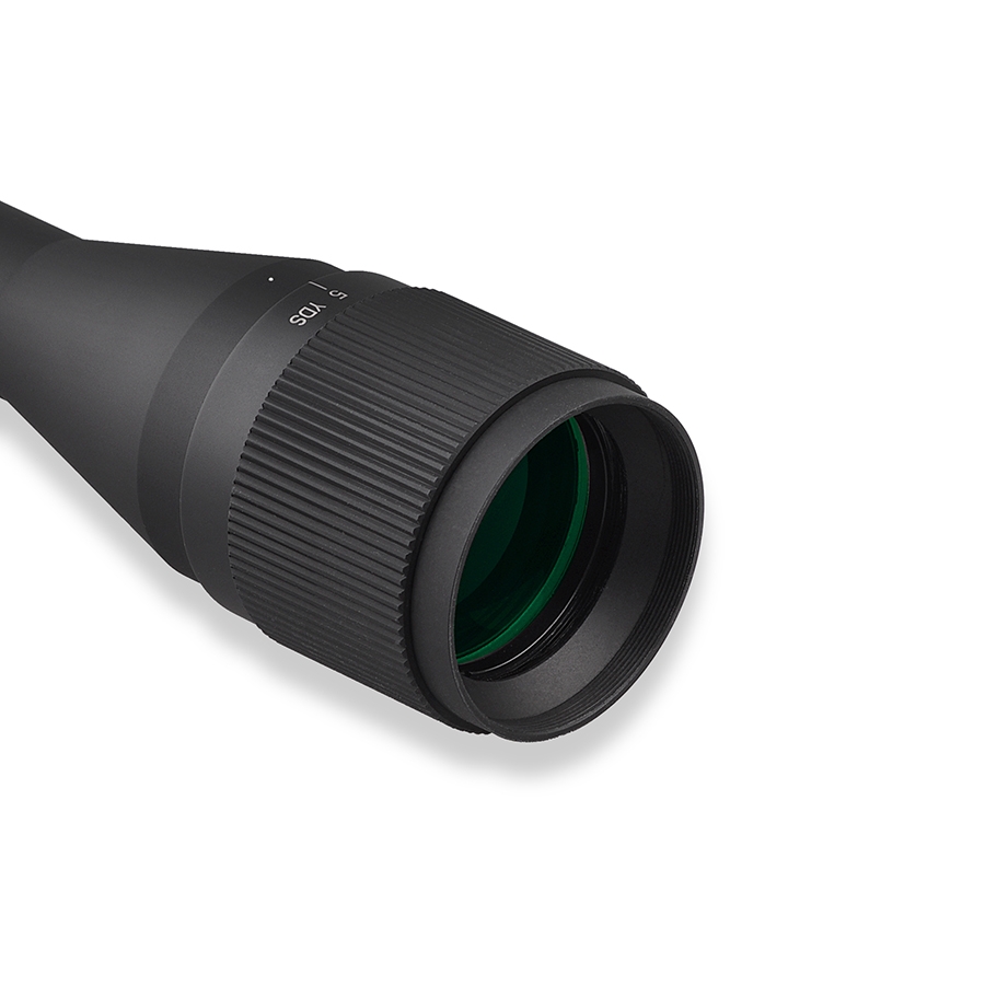 Discovery Optics VT-R 3-12x42 SFP Illuminated 1/4 MOA Front Focus Rifle Scope – Free 9-11mm Dovetail Mounts Included