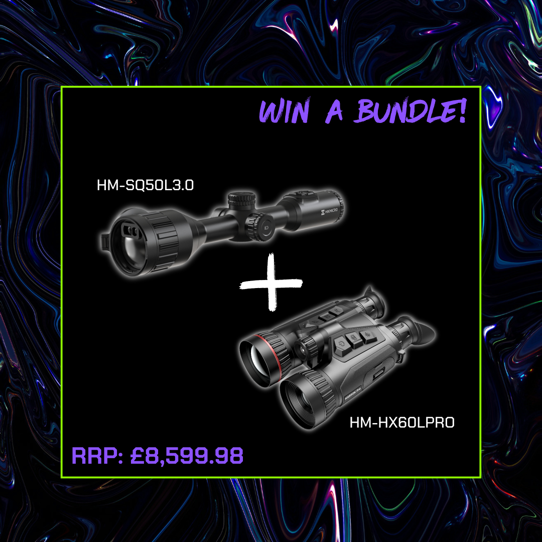 WIN A BUNDLE: HIKMICRO Habrok Pro HX60L Multi-Spectrum Thermal Binocular + Stellar 3.0 SQ50L Thermal Rifle Scope with LRF