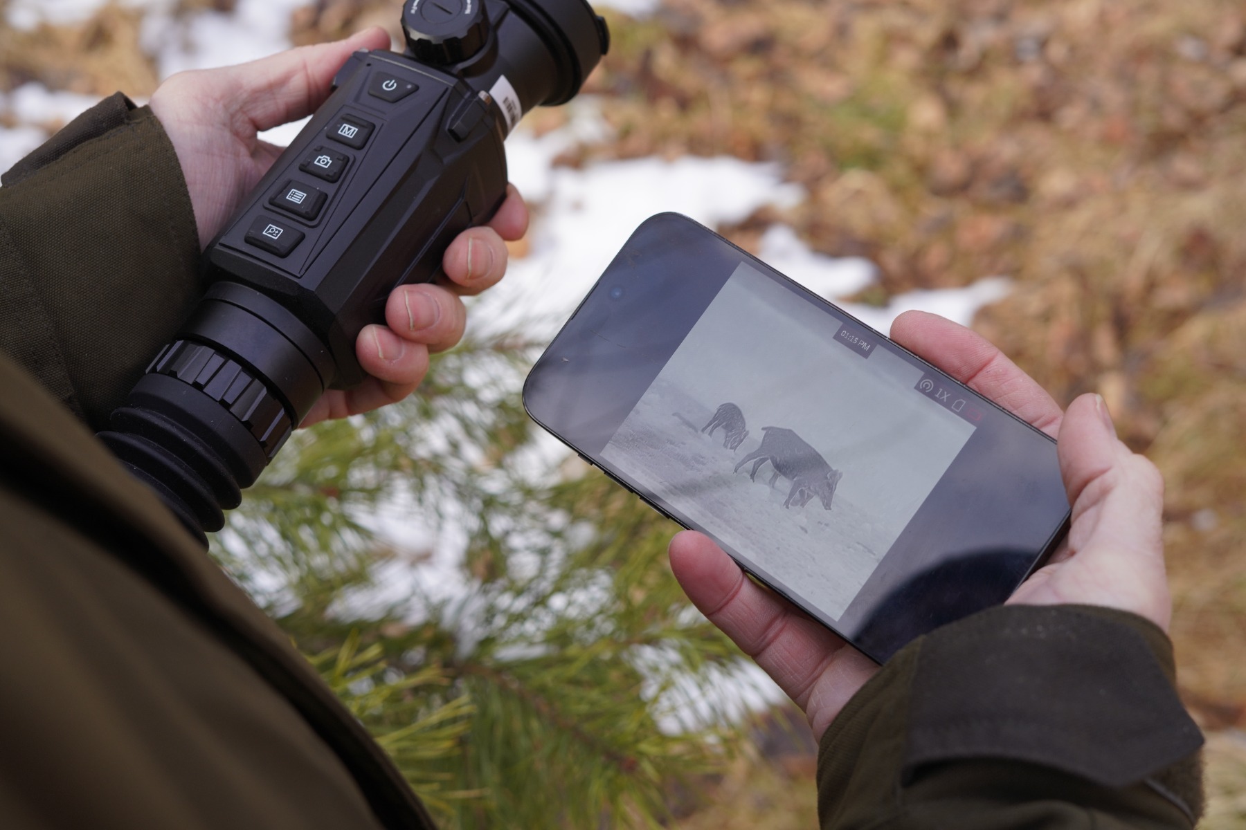 HIKMICRO Thunder 2.0 HM-TQ50 2.6x 50mm 20mK 640x512px 12µm Smart Thermal Weapon Scope with Rail