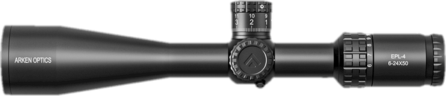 Arken Optics EPL4 6-24x50 FFP VPR MIL Illuminated Rifle Scope