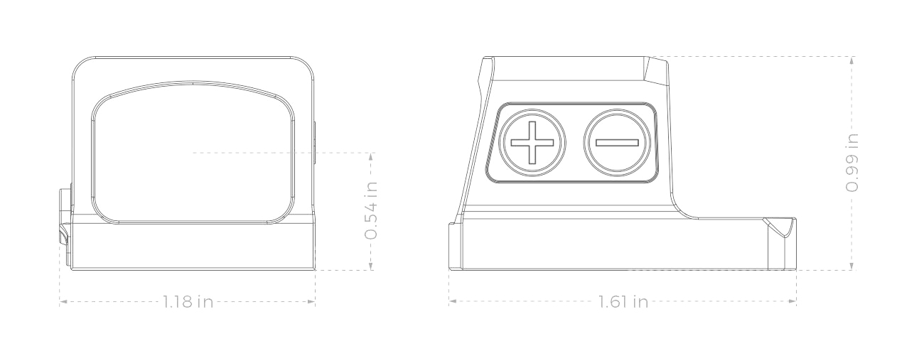 Holosun EPS 2 MOA Red Dot Handgun Sight with RMR-to-K Adapter Plate