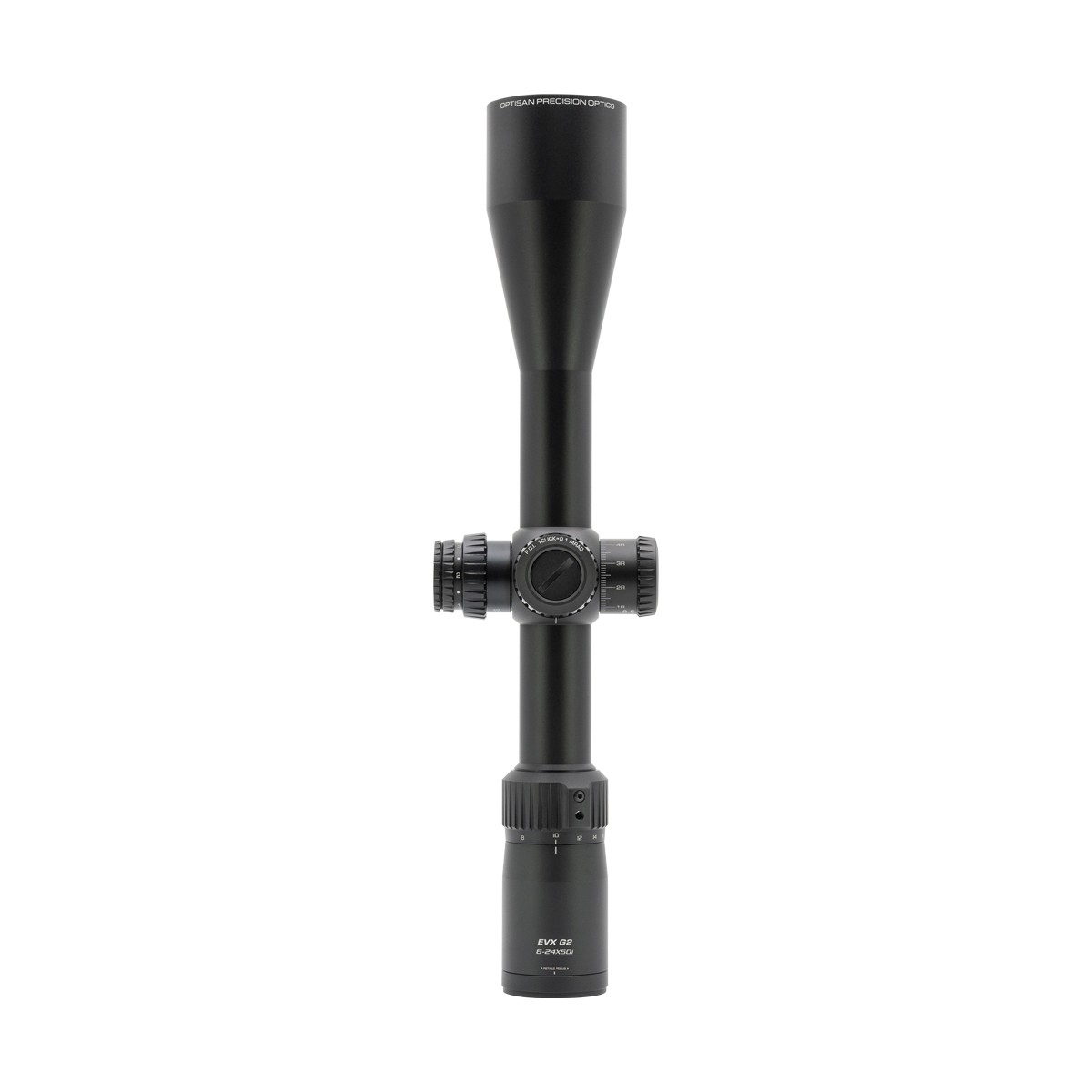 Ex-Demo Optisan EVX Gen II 6-24X50 SFP Illuminated MHP10i 0.1 MRAD LT Rifle Scope - EXD289