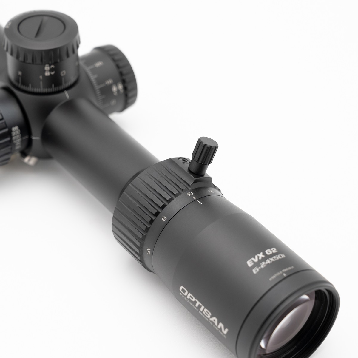 Ex-Demo Optisan EVX Gen II 6-24X50 SFP Illuminated MHP10i 0.1 MRAD LT Rifle Scope - EXD289