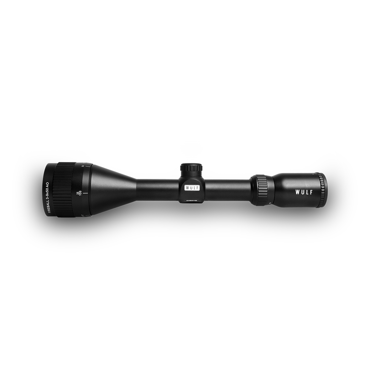 WULF Fireball 3-9x50 AO SFP Non Illuminated Half Mildot 0.1 MRAD Rifle Scope w/ 9-11mm Rings