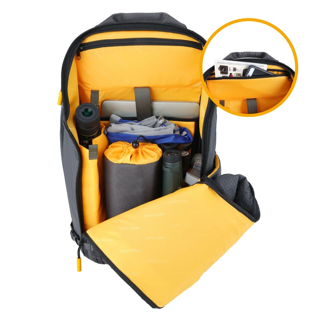 Vanguard VEO Active Birder 56 47 Litre Backpack for Spotting Scope - Grey