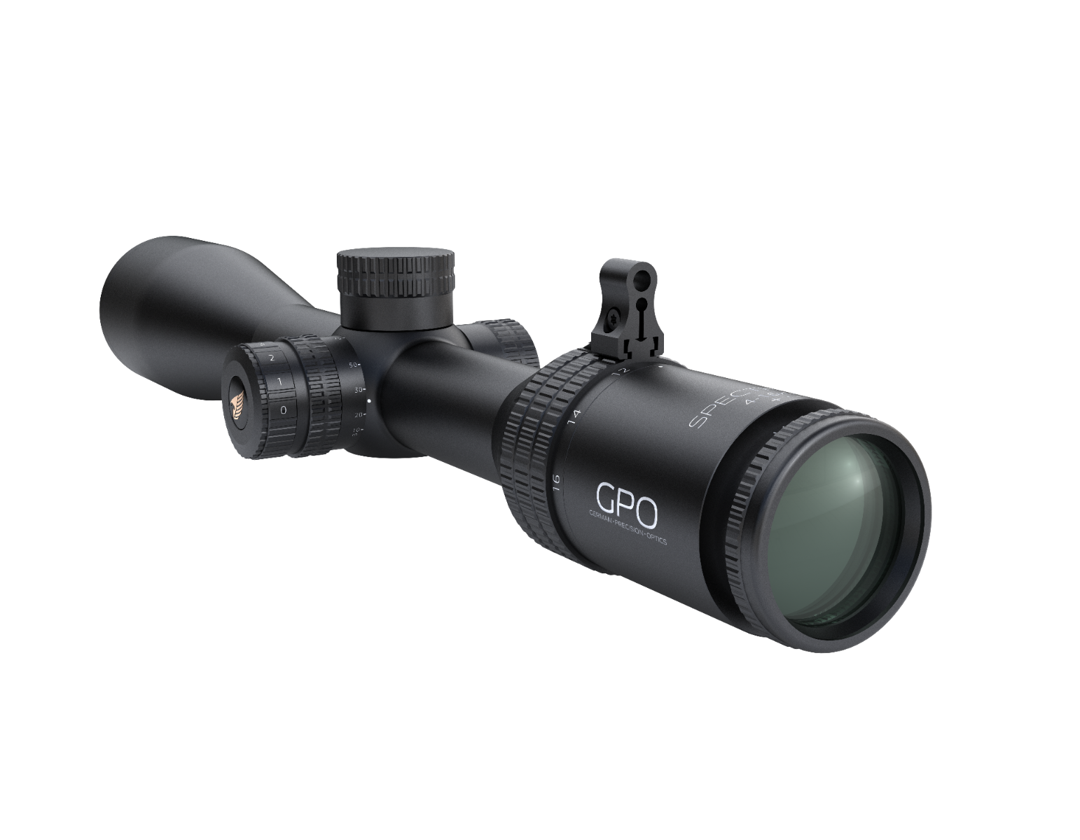German Precision Optics Spectra 4x 4-16x50i SFP Rifle Scope with Icontrol Illumination - G4i Fiber Stalking Reticle