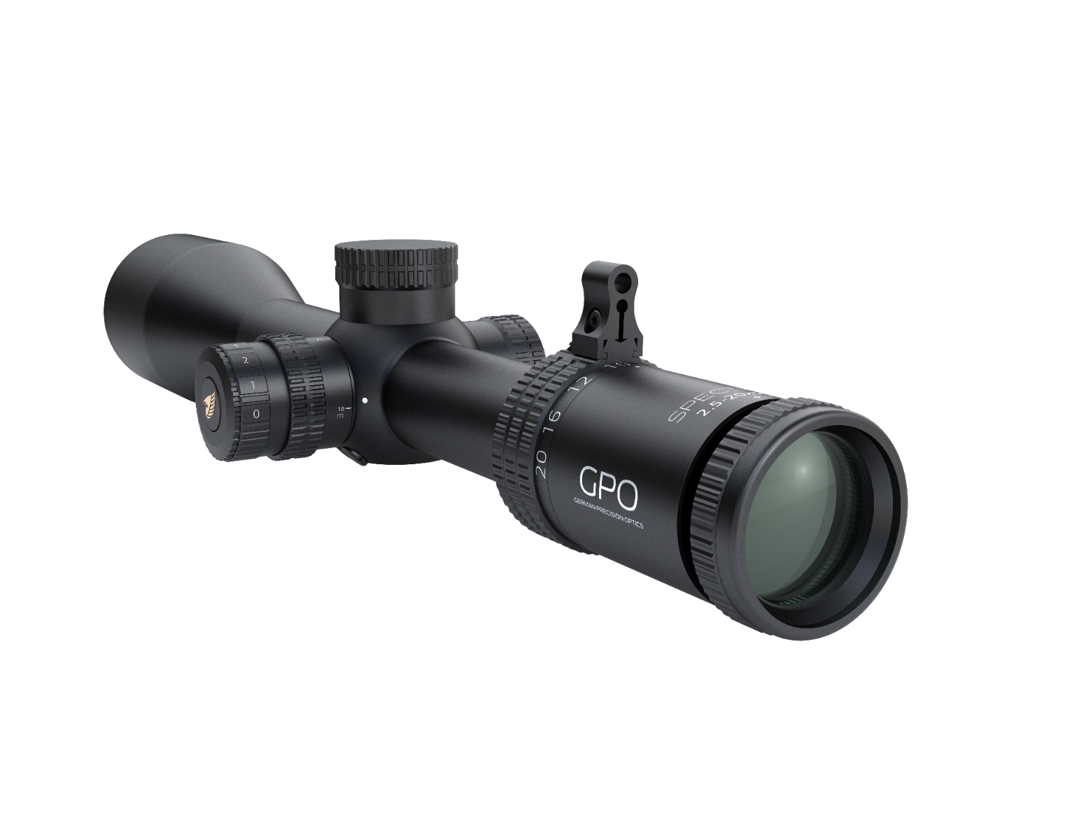 German Precision Optics SPECTRA 8X 2.5-20X50 Illuminated SFP G4I FIBER 30mm SF Rifle Scope