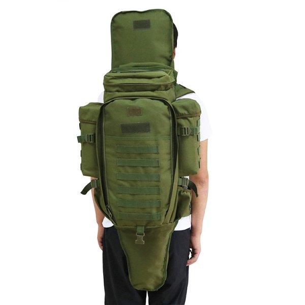 WULF 60L Tactical Expedition Rifle Pack (Detachable) - OD Green