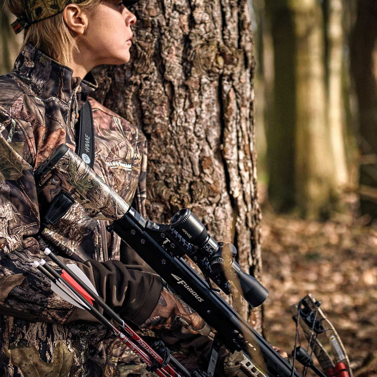Hawke 3x32 XB SR Illuminated Crossbow Scope