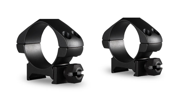 Hawke Precision 1 Inch 2 Piece Weaver Steel Ring Mounts - Low
