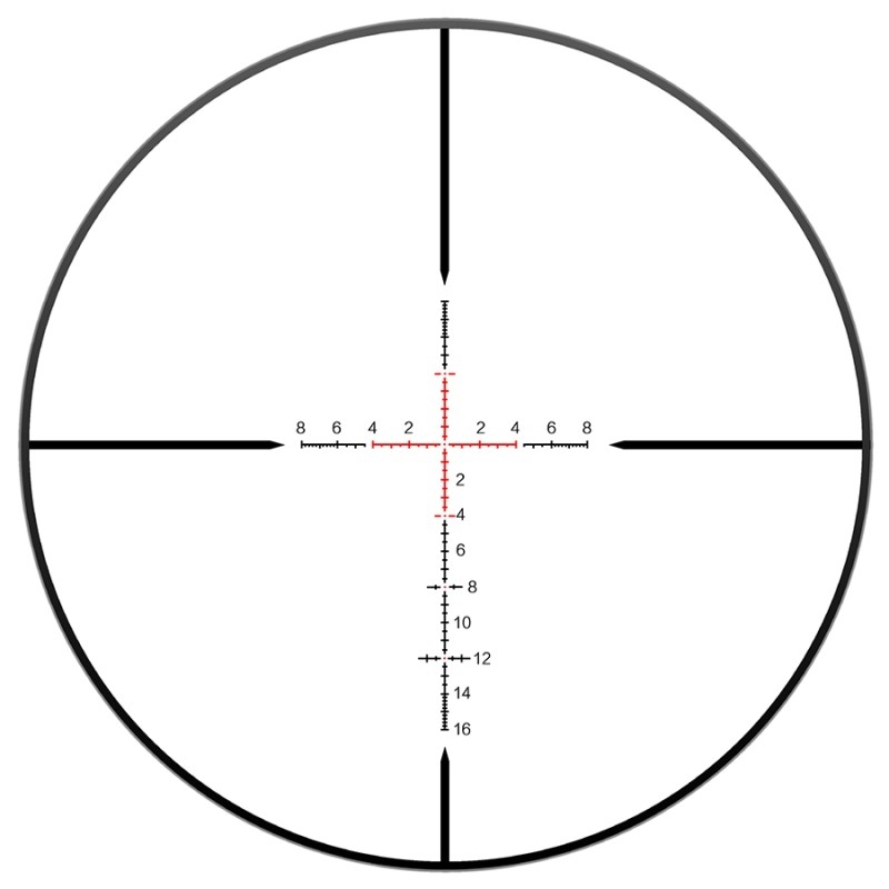 Discovery Optics HD 2-12x24 SF IR FFP 0.1MIL 30mm Rifle Scope