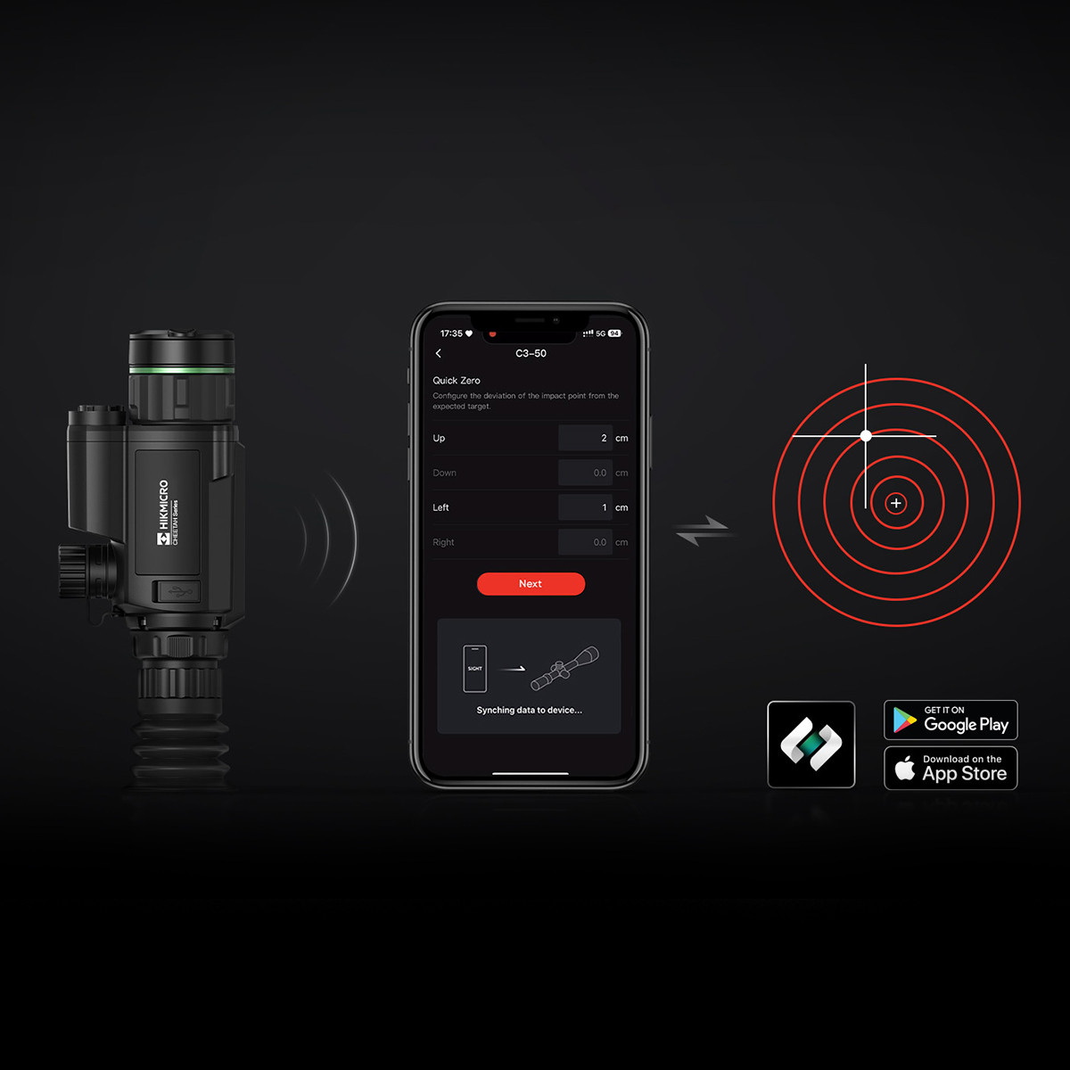 HIKMICRO HM-C32F Cheetah LRF Night Vision Rifle Scope