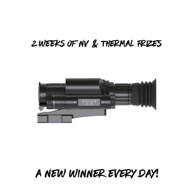 WIN A: Arken Optics ZULUS HD 3-12X Digital Night Vision Scope With LRF And Ballistic Calculator + Picatinny Rail