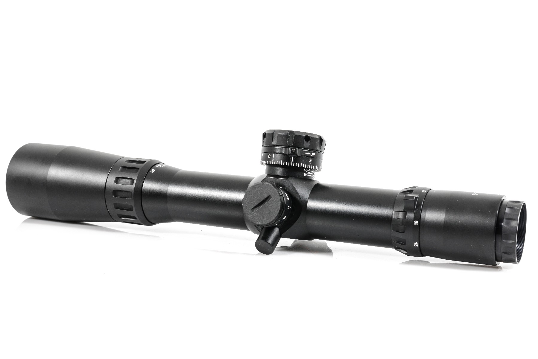 IOR Nemesis 9-36x56 FFP Illuminated MOA 1/8 MOA 40mm Zero Stop Rifle Scope with Free Rings