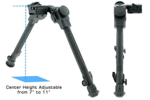 UTG Over Bore Bipod 7-11" QD Picatinny Wide Angle Bipod