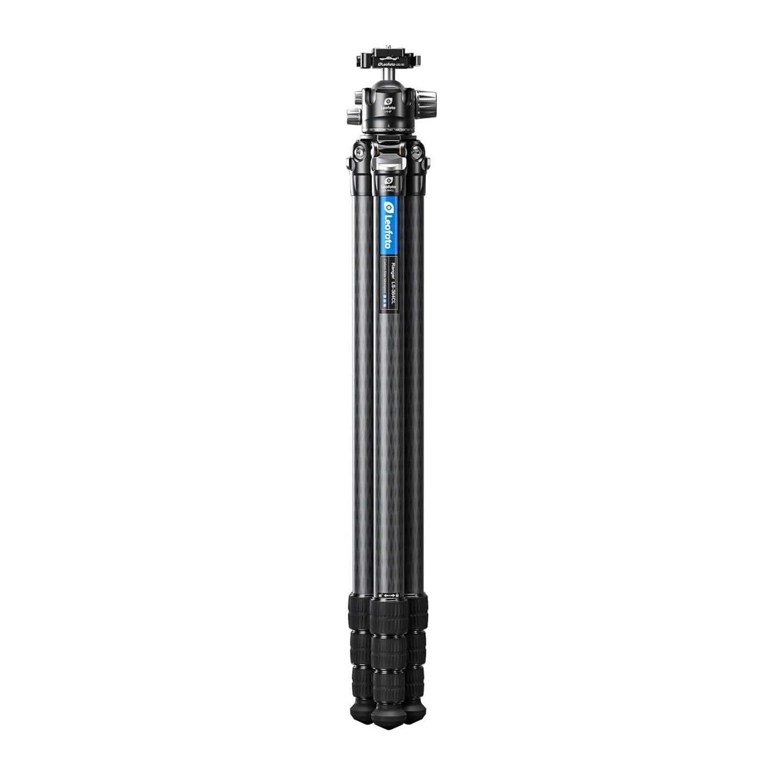 Leofoto Summit TALL Tripod Kit LM-364CL 10 Layer Carbon Spider 180 Degree Folding Silicone Handle Tripod with LH-47SC Low Profile Ball Head - Max Load 20kg