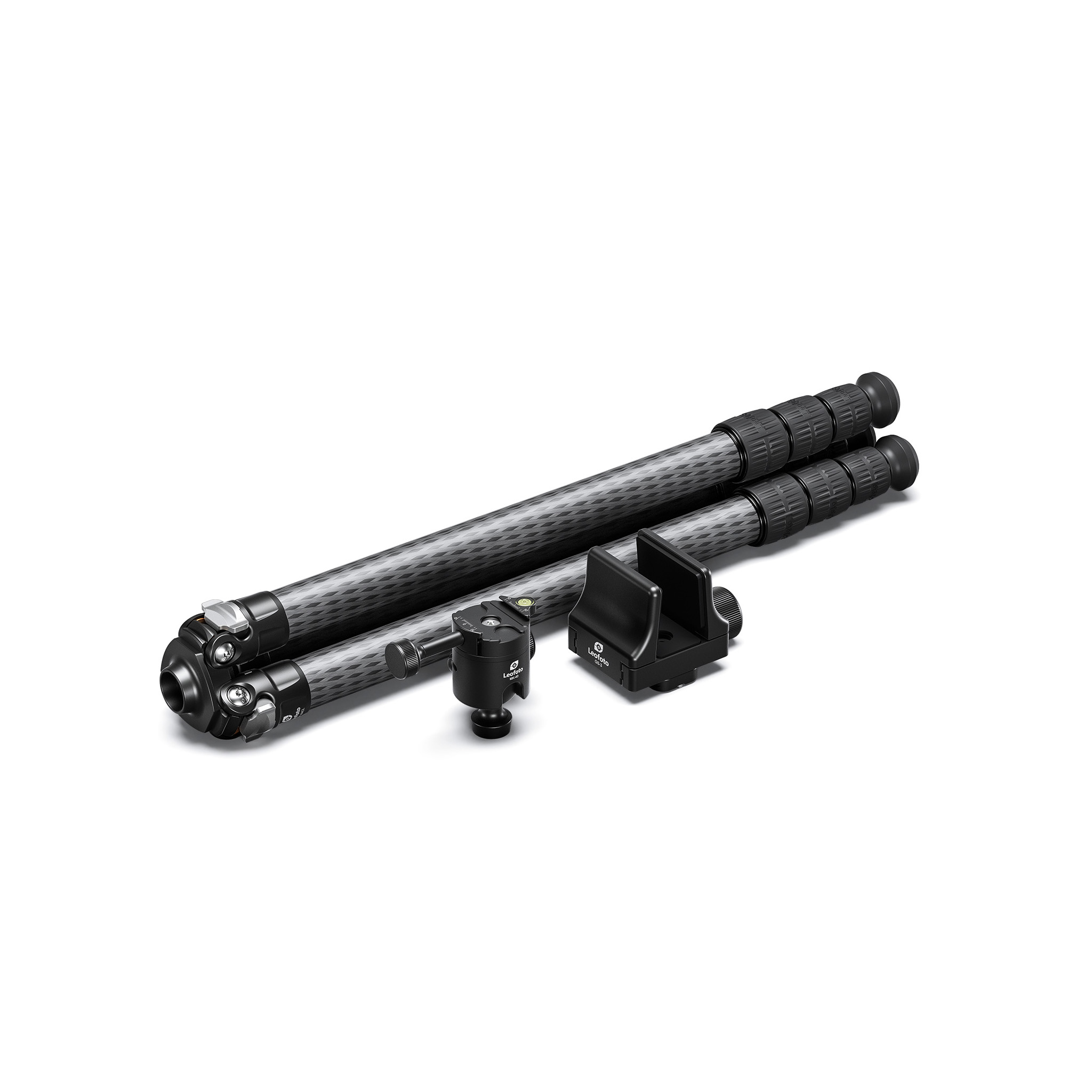 Leofoto SA Series TALL SA-364CL 10 Layer Carbon Tripod with MK-40 40mm Ballhead w/ 3 way locking and GS-3 Weapon Clamp Heavy Duty Support System -  Max load ; 20kg, Min 295mm to Max 1910mm