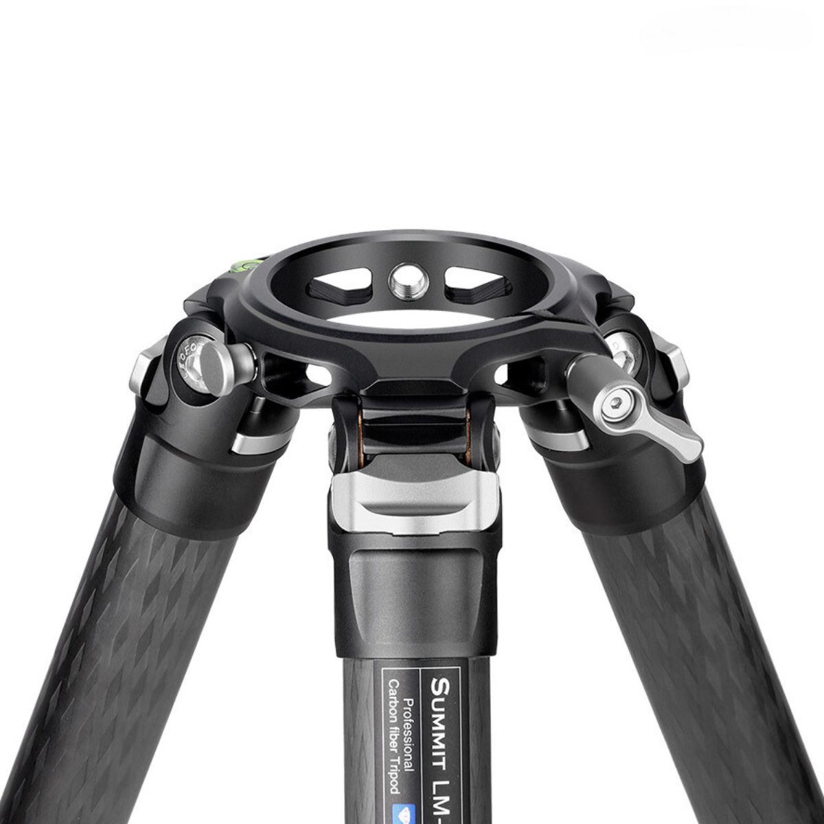 Leofoto LM Summit LM-364CL 10 Layer Carbon Hollow-out Spider 75mm Bowl Tall Tripod with Safety Lock System