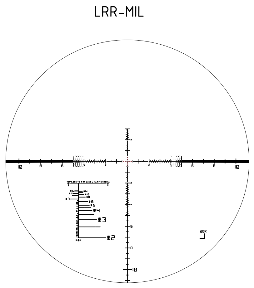 Schmidt and Bender PM II 5-25x56 LP LRR-MIL 1cm cw DT / ST Rifle Scope