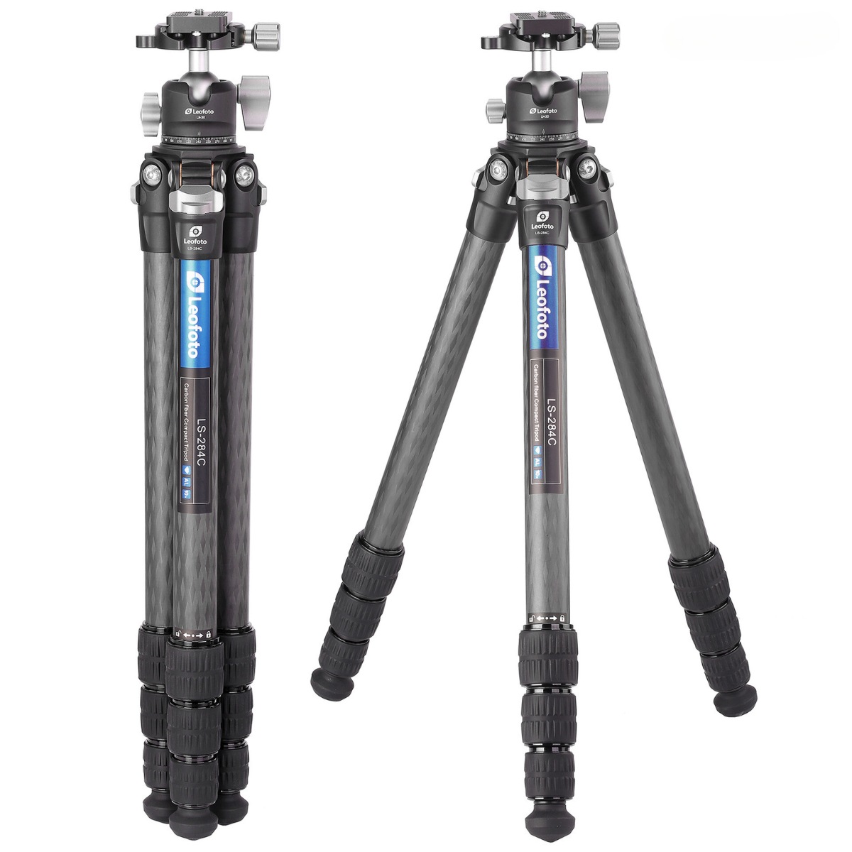 Leofoto Ranger LS-284C 10x Layer Carbon Fiber Tripod with LH-30 Low Profile Ballhead & Separate Centre Column