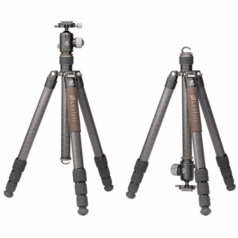 Leofoto Urban LX-324CT 10 Layer Carbon Hollow-out Spider 180 Degree Folding Silicone Handle Tripod with XB-38 Ball Head