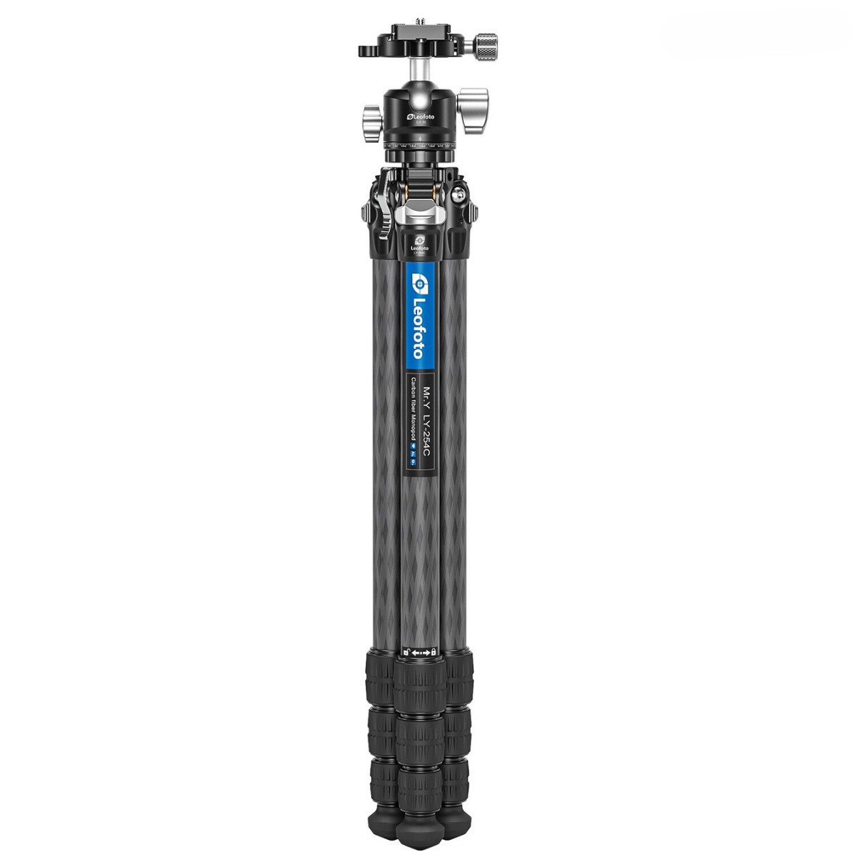 Leofoto MR.Y LY-254C 10 Layer Carbon Y Shaped Centre Tripod with LH-30 Low Profile Ball Head