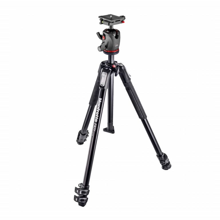 Manfrotto 190X Aluminium 3-Section Camera Tripod with XPRO Magnesium Ball Head with Triple Lock Plate