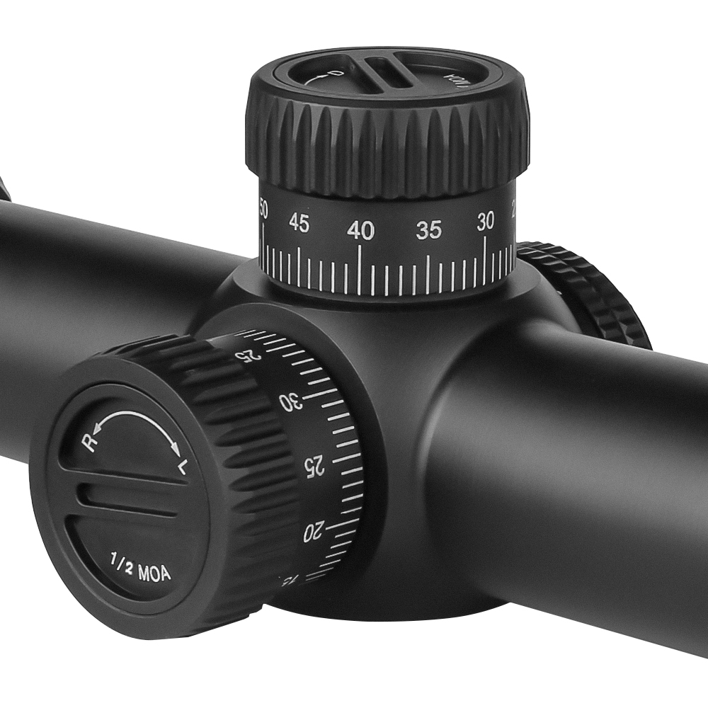 SPINA Optics Lasher Compact LPVO 1.2-6x24 FFP Illuminated 1/2MOA 30mm Tactical Rifle Scope with Free Weaver Rings