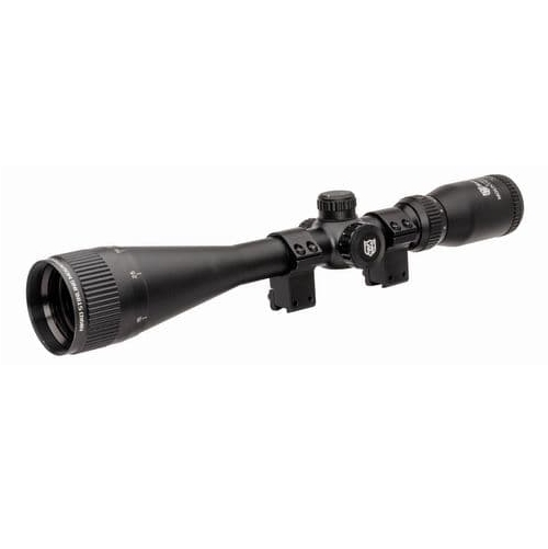 Nikko Stirling MountMaster 6-18x44 AO SFP Illuminated Half Mildot Rifle Scope with 3/8" Match Mounts