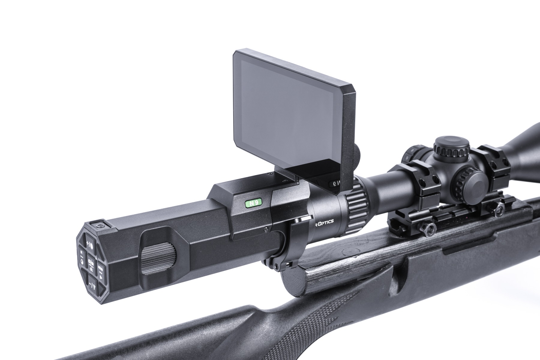 WULF HURRICANE 4.5-18X50 SFP RIFLE SCOPE & OWLNV N9 SCREEN DAY & NV ADD-ON