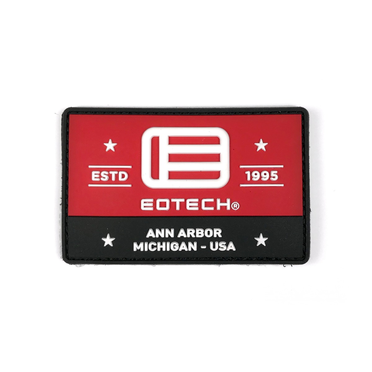 EOTech Estd 1995 Logo Velcro Patch - Black/White/Red