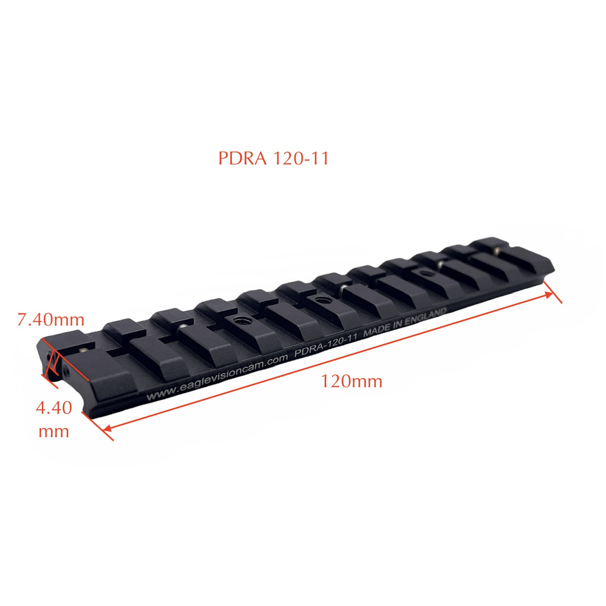 Eagle Vision 120mm 11mm Dovetail To Picatinny Rail Adapter