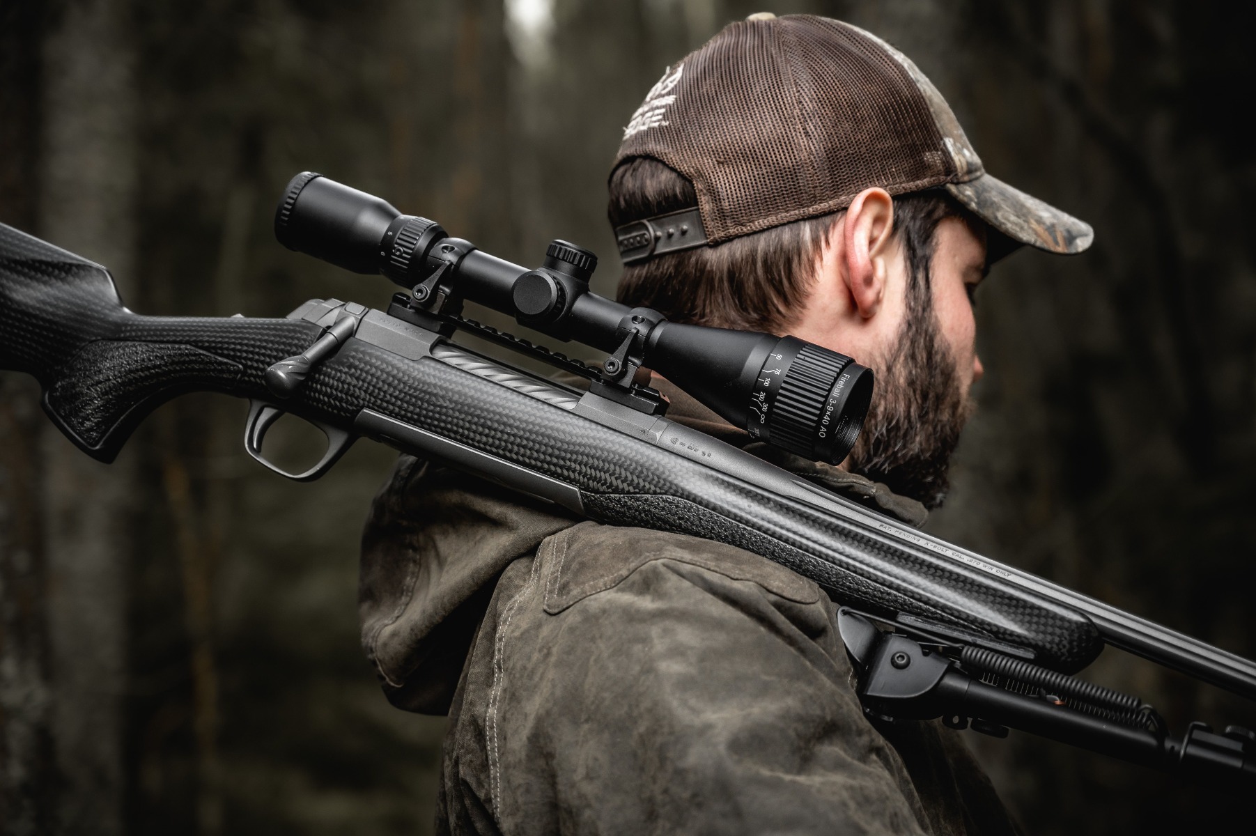 (NEW) WULF Fireball 3-9x40 Adjustable Objective 10 Yard Minimum Half Mil-Dot Reticle Rifle Scope w/ Free Dovetail Mounts