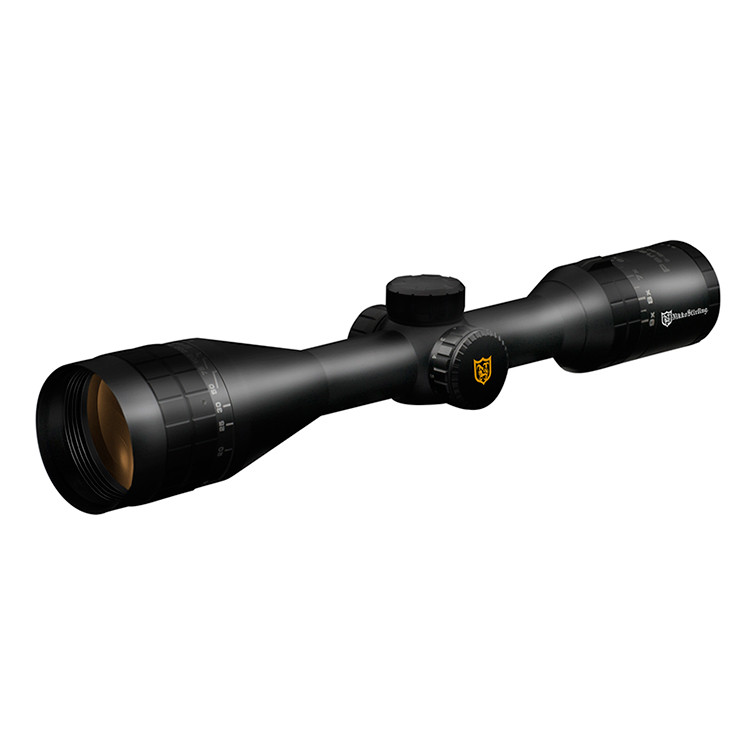 Nikko Stirling PanaMax AO illuminated Extreme Field of View Rifle Scope, One Inch Tube illuminated Half Mil Dot 3-9x50 