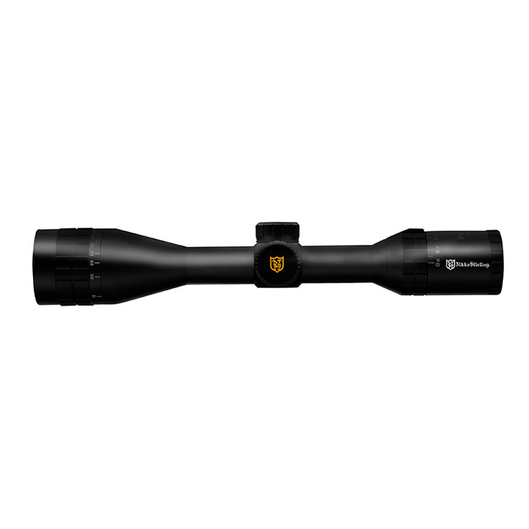 Nikko Stirling PanaMax AO illuminated Extreme Field of View Rifle Scope, One Inch Tube illuminated Half Mil Dot 3-9x50 