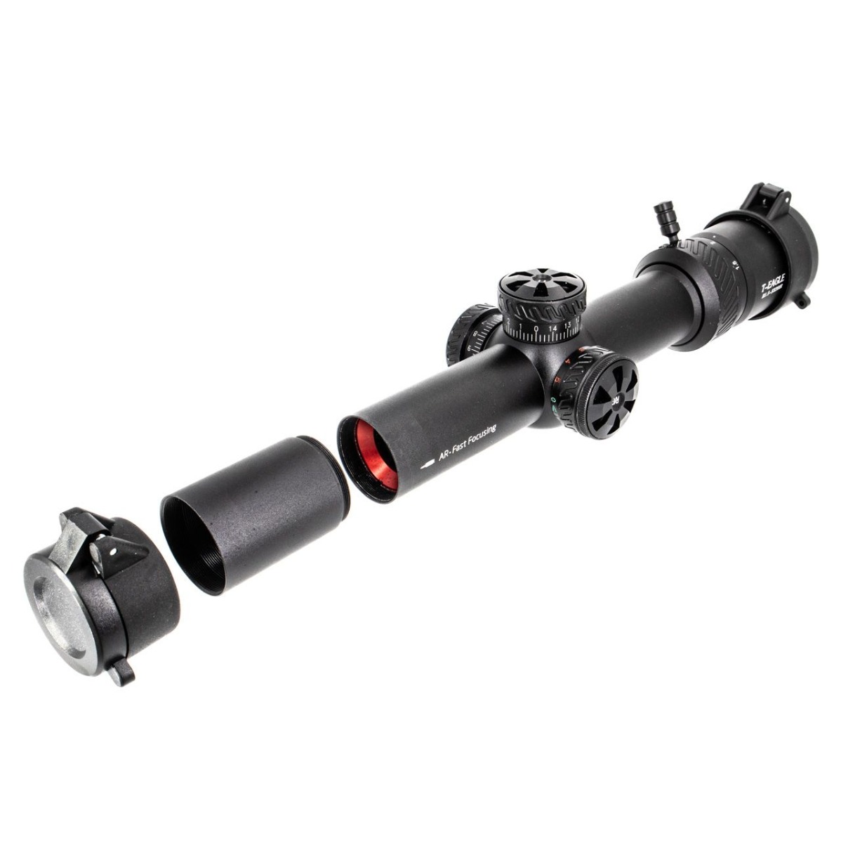T-Eagle R 1.5-5X20 SFP IR Rifle Scope with Free Weaver Mounts