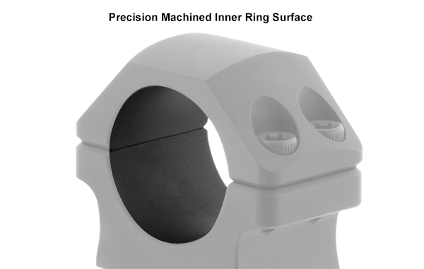 UTG PRO 1" High P.O.I 2 Piece Dovetail Rings