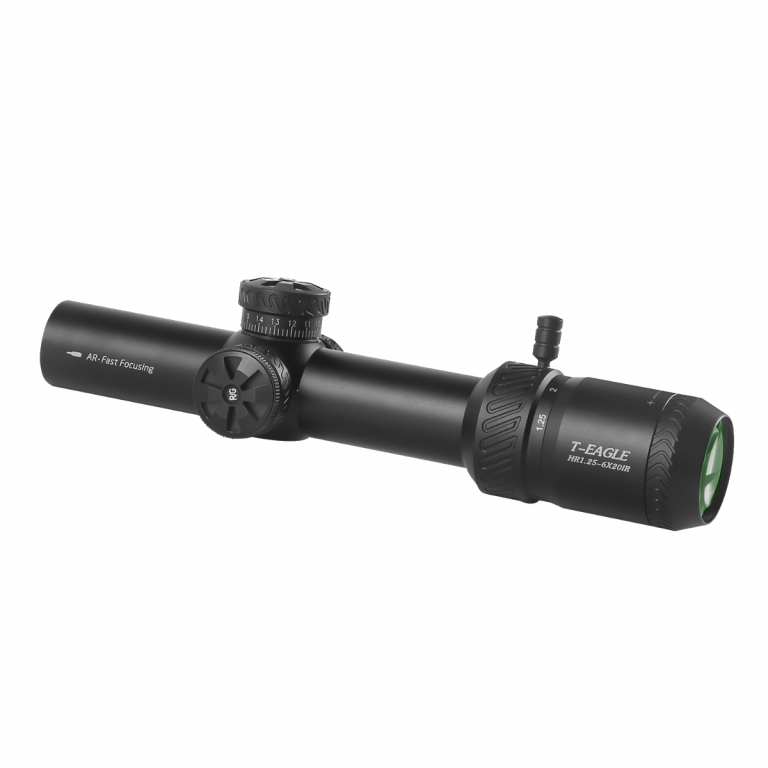 T-eagle HR 1.25-6x20 Illuminated SFP MOA 1/2 MOA Rifle Scope with Rings