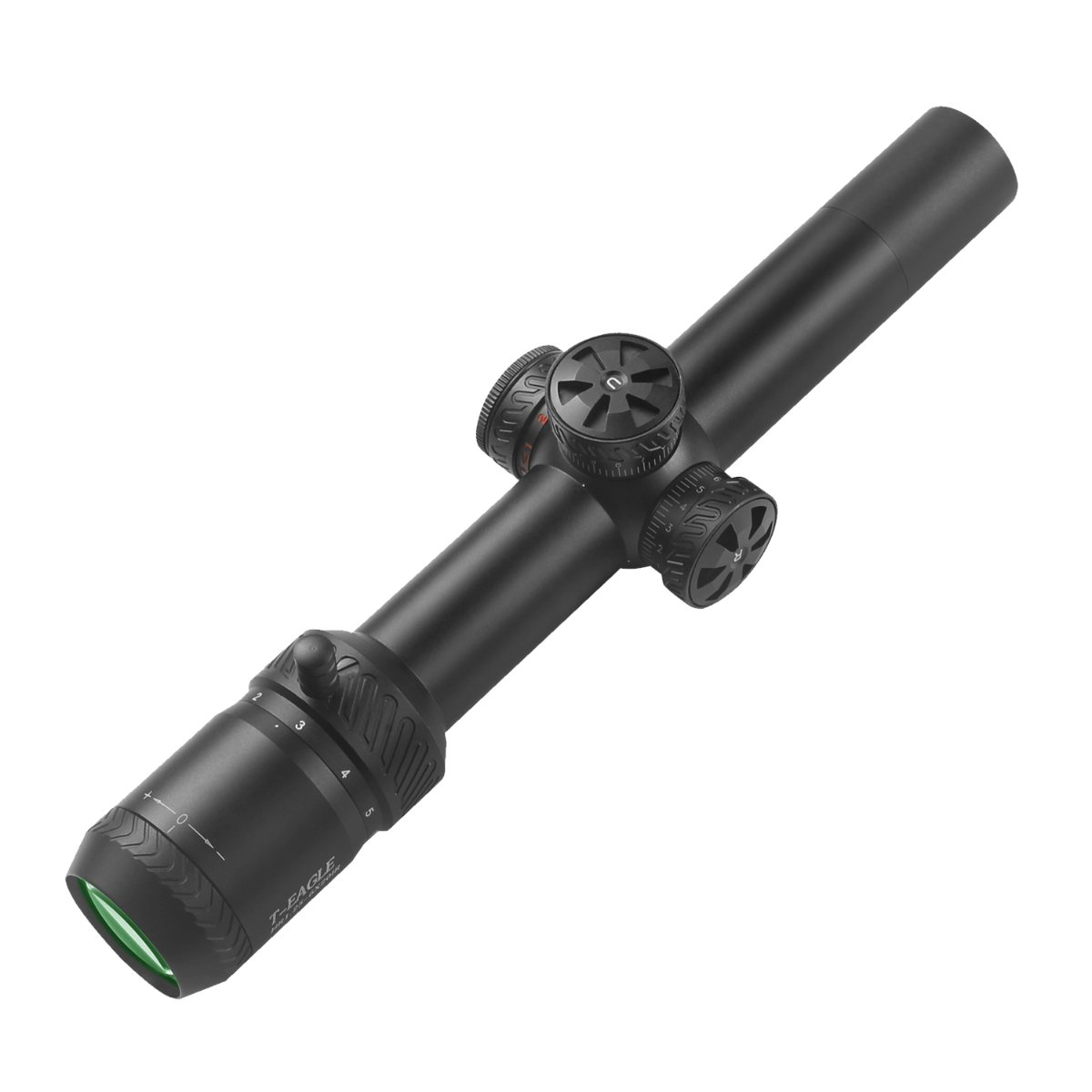 T-eagle HR 1.25-6x20 Illuminated SFP MOA 1/2 MOA Rifle Scope with Rings