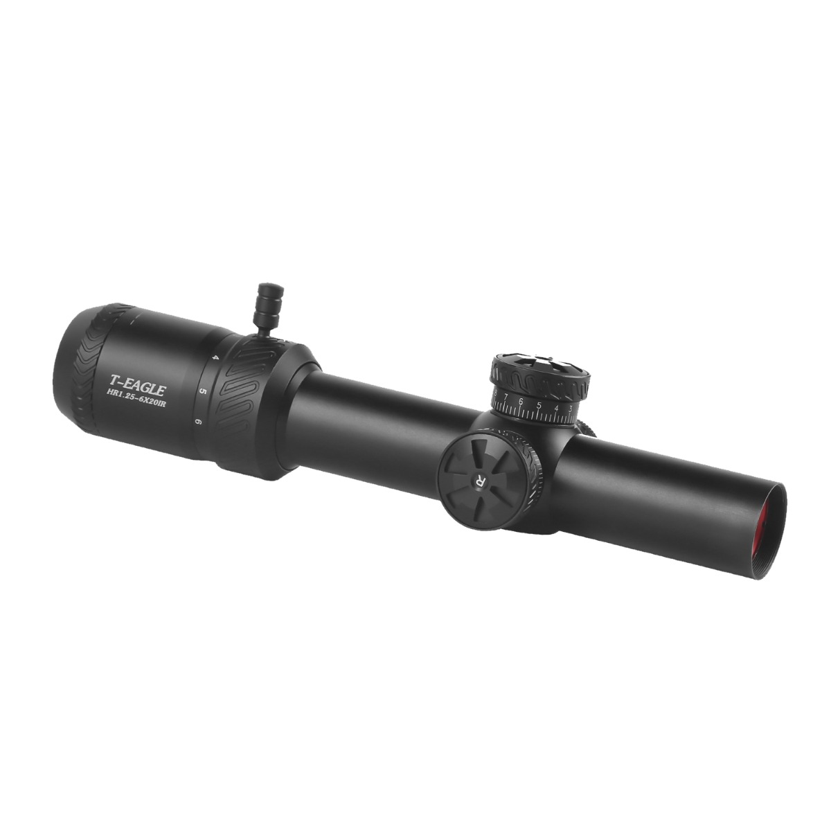 T-eagle HR 1.25-6x20 Illuminated SFP MOA 1/2 MOA Rifle Scope with Rings